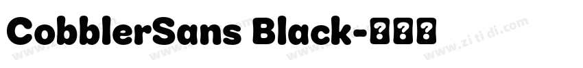 CobblerSans Black字体转换 CobblerSans Black字体转换